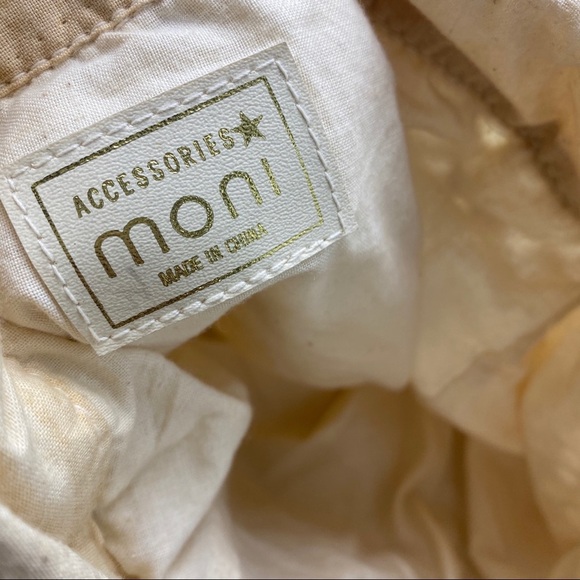 Crochet Boho Cream Bucket Backpack Macrame - Picture 5 of 9